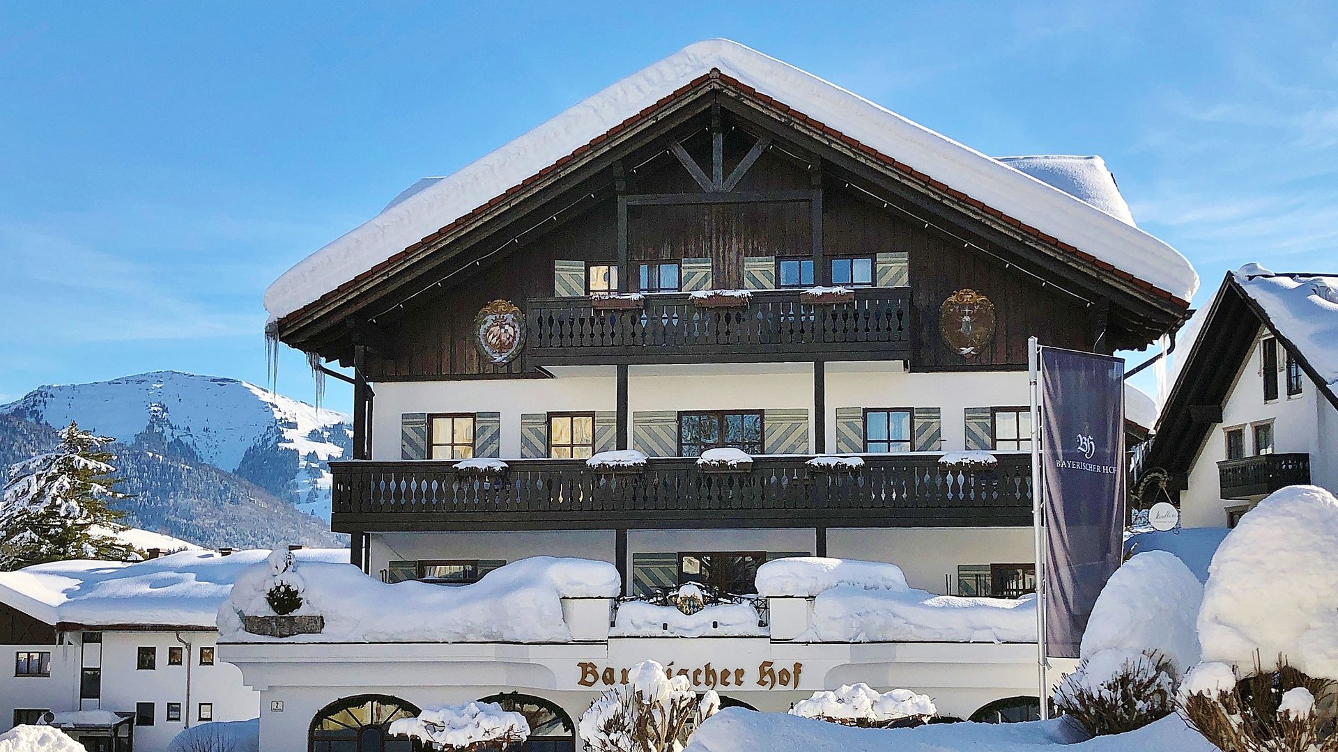 Der Bayerische Hof in Oberstaufen im Winter